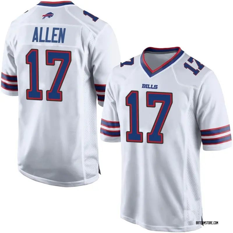 Youth Josh Allen Buffalo Bills Jersey White Game