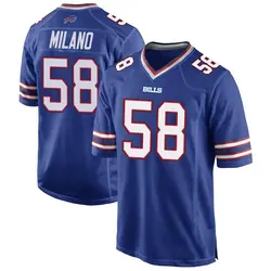 youth matt milano buffalo bills team color jersey  royal