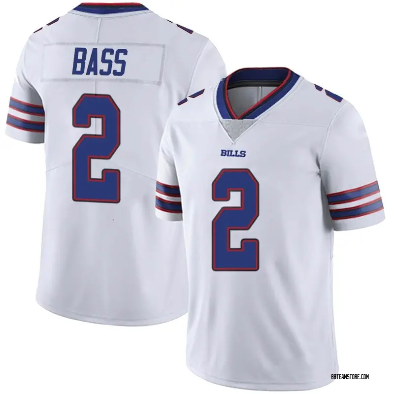 Youth Tyler Bass Buffalo Bills Color Rush Vapor Untouchable Jersey ...